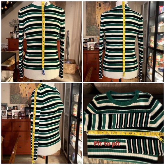 ASOS Multi Striped Ribbed Top - Picture 4 of 4